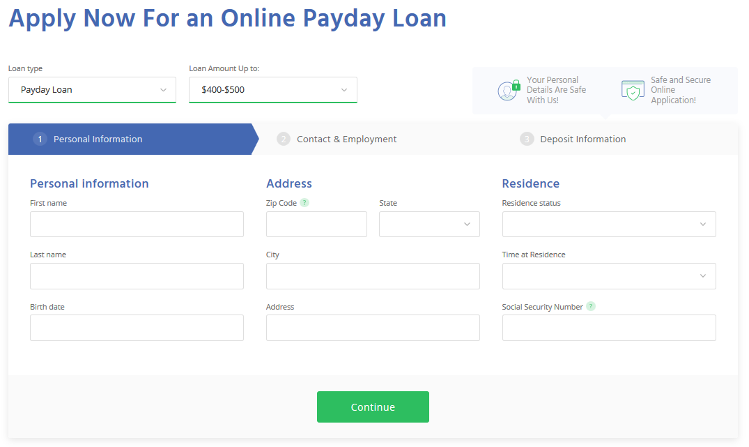pay day advance lending options 30 days or weeks to