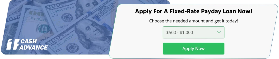 Apply for a payday loan with fixed rate today