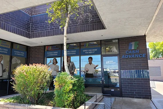 1F Cash Advance storefront in Reno, NV